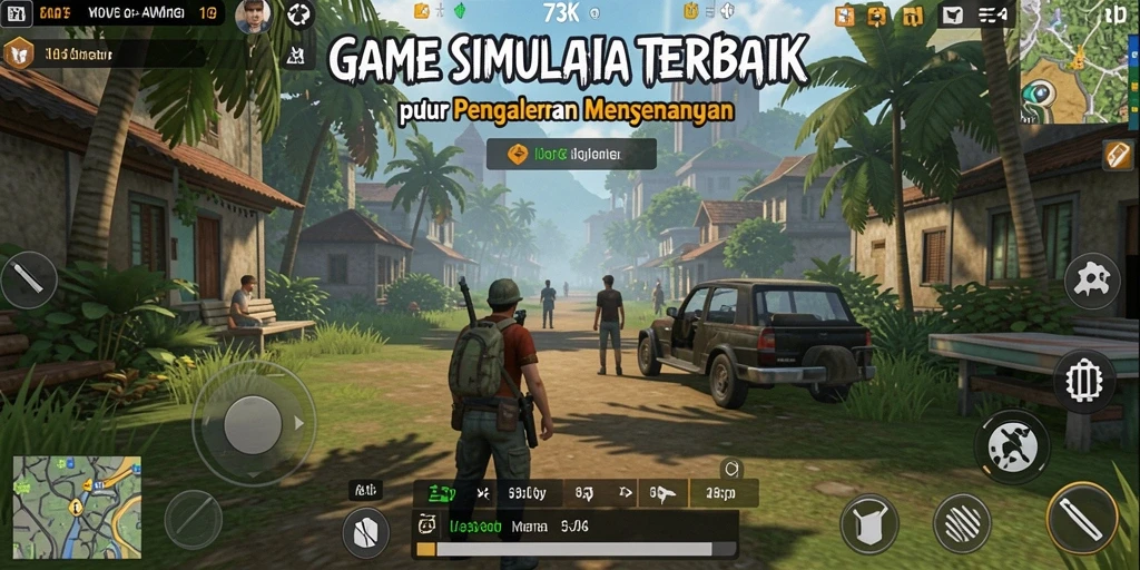 Gameplay menarik dari 73K dengan karakter yang bisa dikostumisasi.