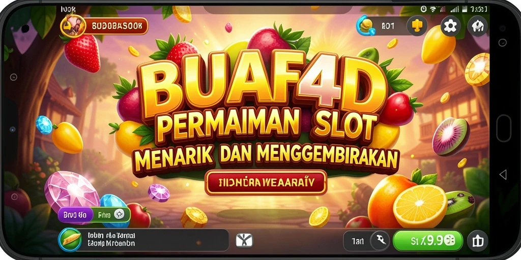 Tampilan menarik dari gameplay slot BUAH4D yang penuh warna.