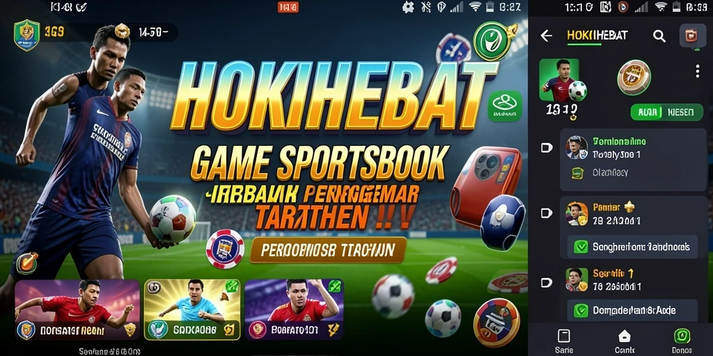 Tampilan gameplay HOKIHEBAT menunjukkan fitur sportsbook yang menarik.