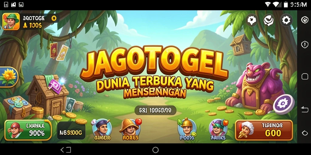 Screenshot gameplay JAGOTOGEL yang menunjukkan dunia terbuka yang luas.