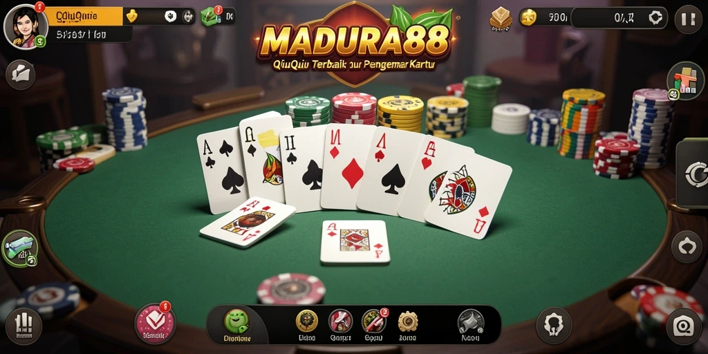 Screenshot permainan QiuQiu dengan aksi seru.