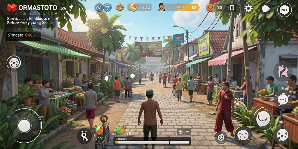 Gameplay seru ORMASTOTO dengan grafik menawan.