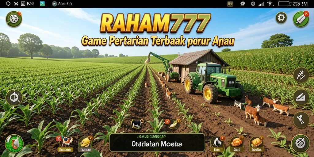 Tampilan gameplay petanian yang menakjubkan di RAHAM777.