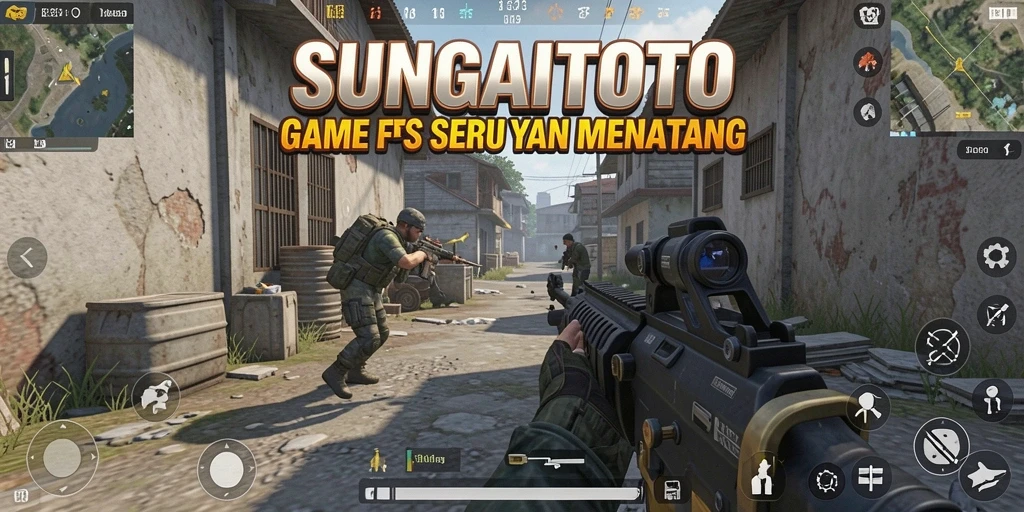 Menampilkan gameplay penuh aksi dalam SUNGAITOTO.